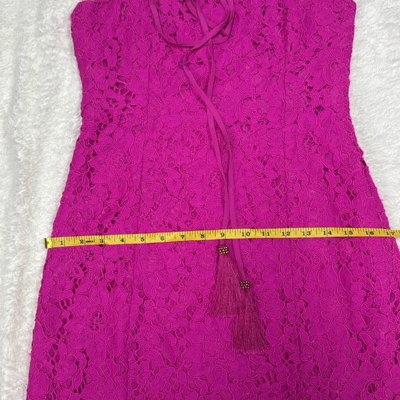 Lilly Pulitzer convertible Fuchsia Summer Lace Dress - Picture 7 of 11